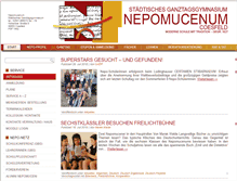 Tablet Screenshot of nepomucenum.de